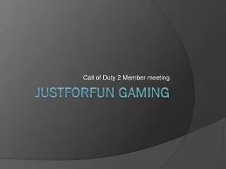 Justforfun Gaming