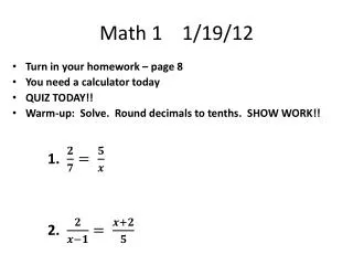 Math 1 1/19/12