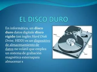 el disco duro