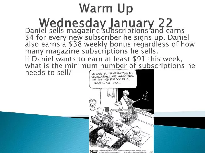 warm up wednesday january 22