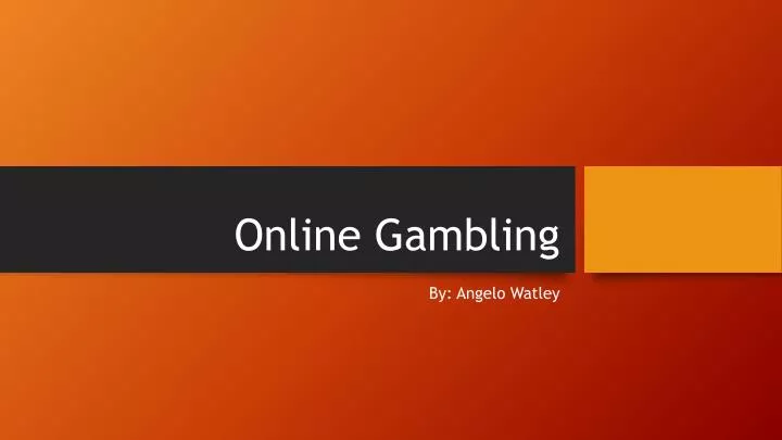 online gambling presentation