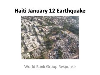 Haiti January 12 Earthquake