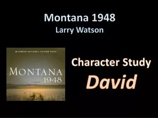 Montana 1948 Larry Watson