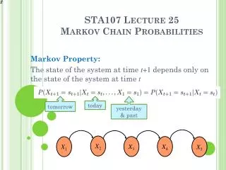 STA107 Lecture 25 Markov Chain Probabilities