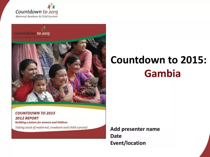 countdown to 2015 gambia