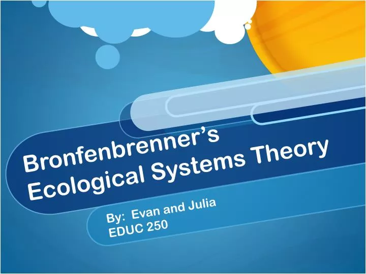 bronfenbrenner s ecological systems theory
