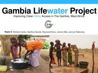 Gambia L ife water Project