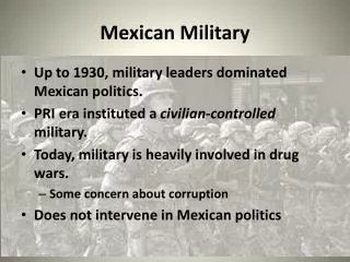 Mexican Military