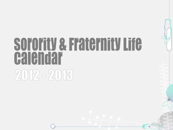 sorority fraternity life calendar