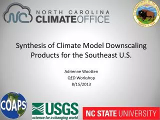 Synthesis of Climate Model Downscaling Products for the Southeast U.S.