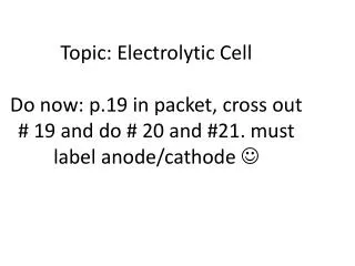 Chemical rxns can produce electricity 										= galvanic (voltaic) cell OR