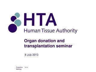 Organ donation and transplantation seminar