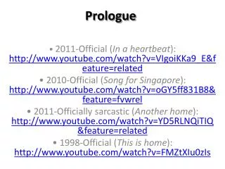 prologue