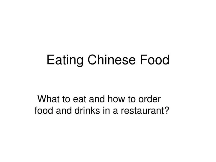 eating chinese food