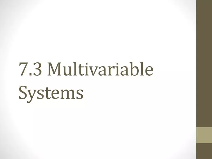 7 3 multivariable systems