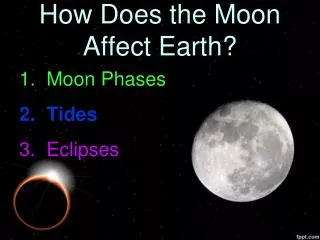 How Does the Moon Affect Earth?