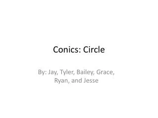 Conics: Circle