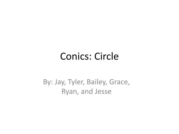 conics circle