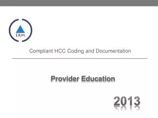 Compliant HCC Coding and Documentation