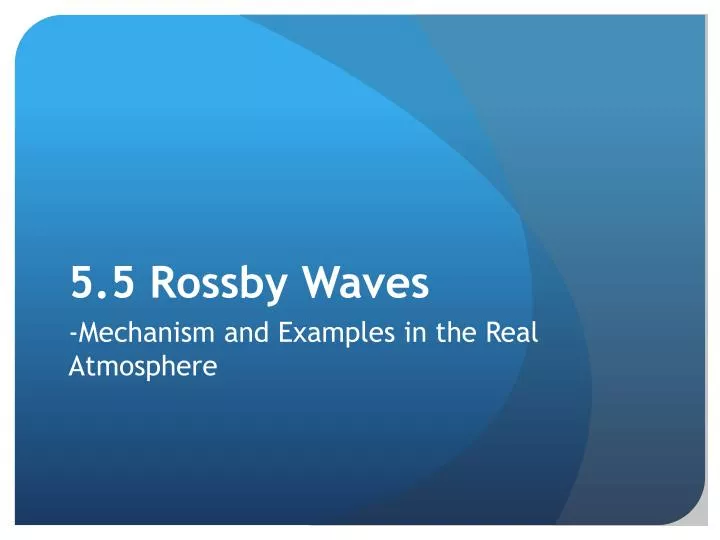 5 5 rossby waves