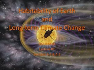 Habitability of Earth and Long-term Climate Change