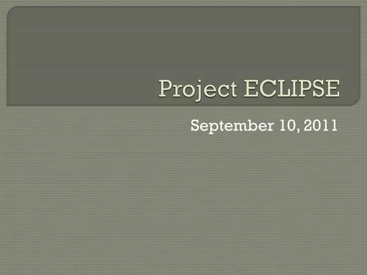 project eclipse