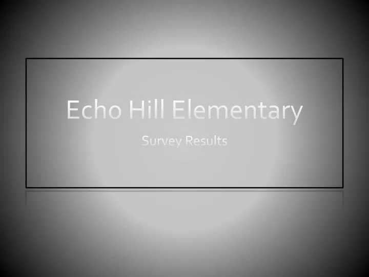 echo hill elementary