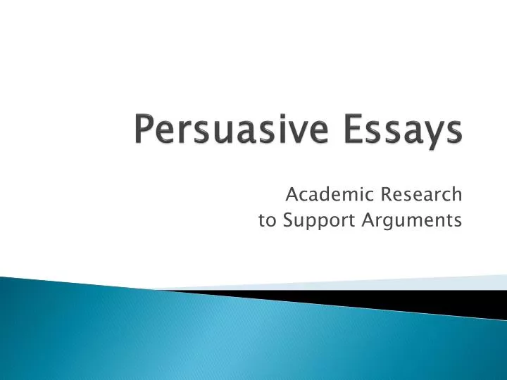 persuasive essays