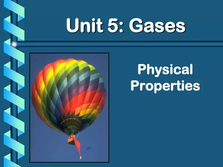 unit 5 gases