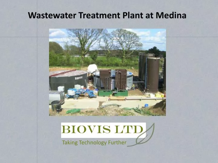 wastewater treatment plant at medina