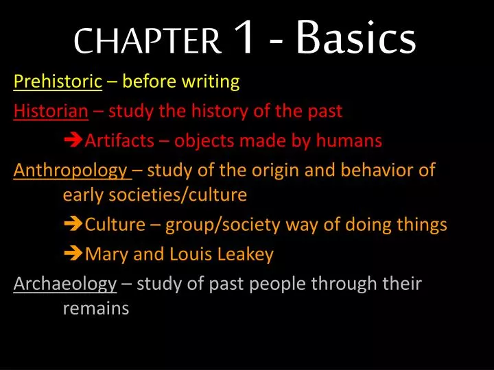 chapter 1 basics