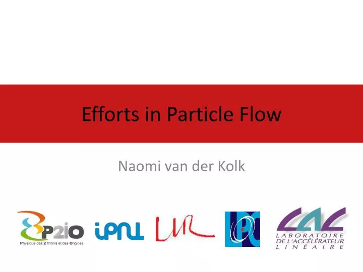 efforts in particle flow