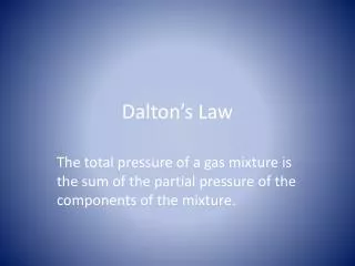 dalton s law