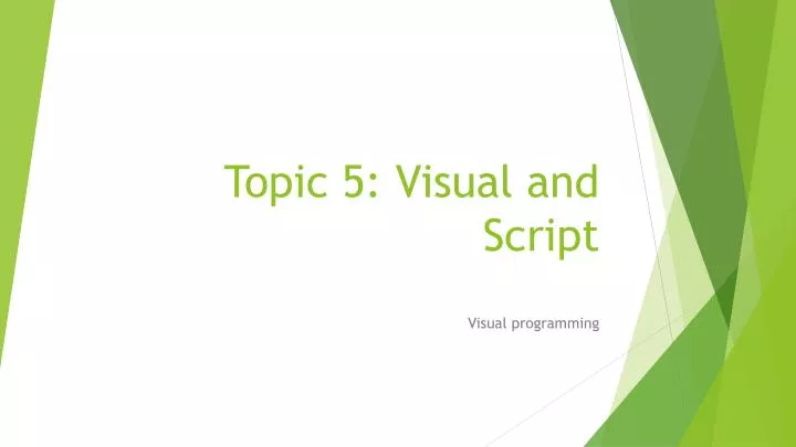 topic 5 visual and script