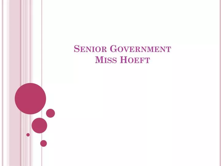 senior government miss hoeft