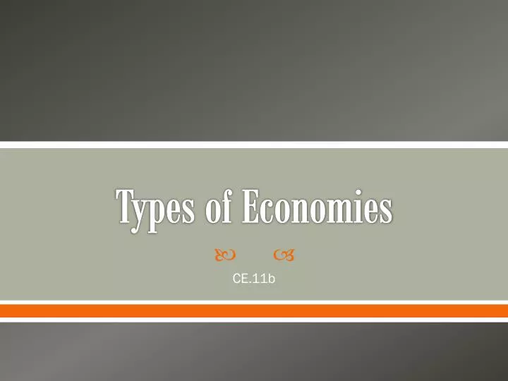 types of economies