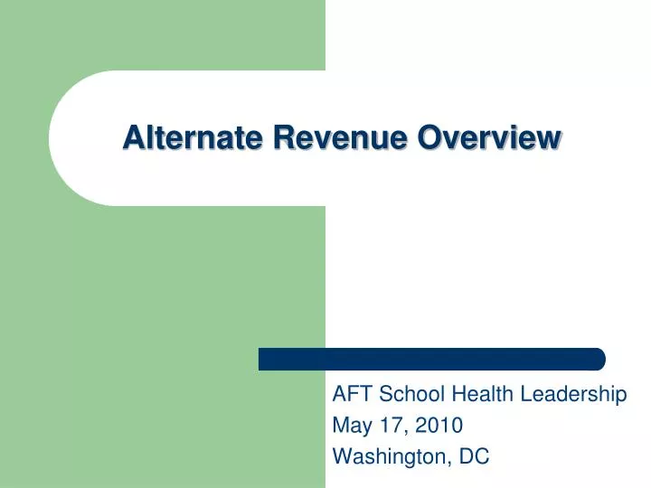 alternate revenue overview