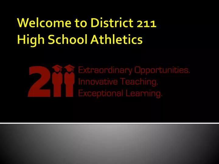 welcome to district 211 high school athletics