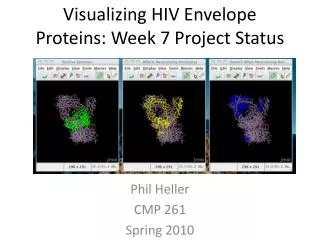 Visualizing HIV Envelope Proteins: Week 7 Project Status