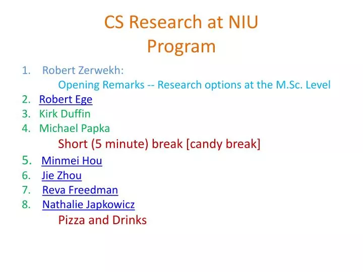 cs research at niu program