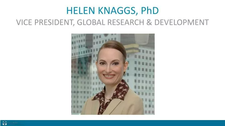 helen knaggs phd vice president global research development