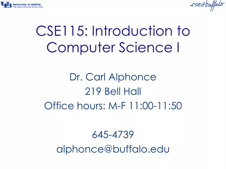 cse115 introduction to computer science i