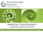 Building Trust – Critical Conversations - slide 1