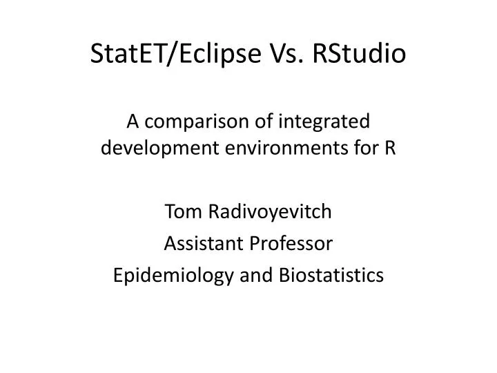 statet eclipse vs rstudio
