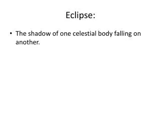 Eclipse: