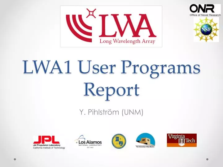 lwa1 user programs report