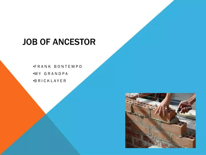 job of ancestor