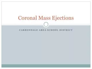 Coronal Mass Ejections