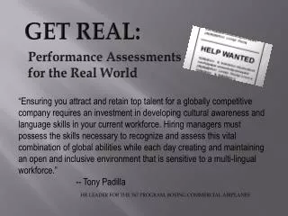 GET REAL: