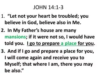 JOHN 14:1-3